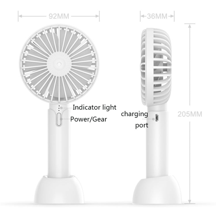 Mini ventilatore portatile silenzioso con batteria 1200mAh