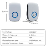 H12 2 pezzi Repellente per mouse elettronico ad ultrasuoni Mini repellente per zanzare per uso domestico, H12 AU Plug White, H12 US Plug White, H12 UK  Plug White, H12 EU Plug White