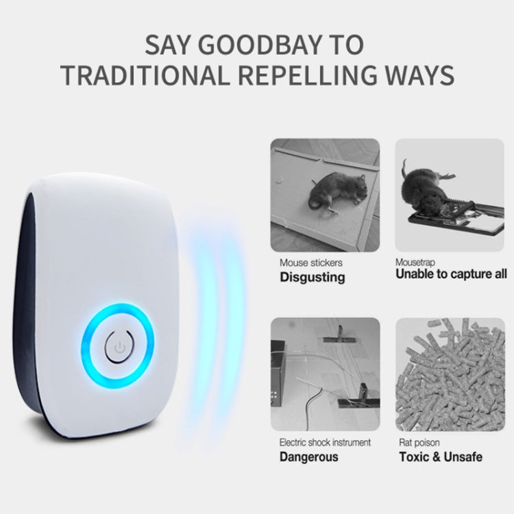 H12 2 pezzi Repellente per mouse elettronico ad ultrasuoni Mini repellente per zanzare per uso domestico, H12 AU Plug White, H12 US Plug White, H12 UK  Plug White, H12 EU Plug White