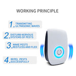 H12 2 pezzi Repellente per mouse elettronico ad ultrasuoni Mini repellente per zanzare per uso domestico, H12 AU Plug White, H12 US Plug White, H12 UK  Plug White, H12 EU Plug White