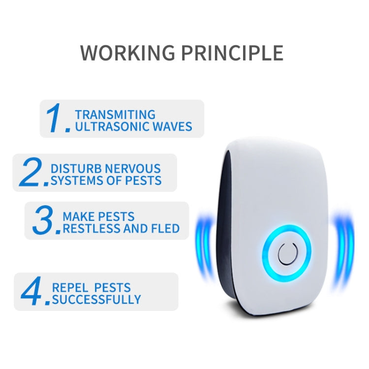 H12 2 pezzi Repellente per mouse elettronico ad ultrasuoni Mini repellente per zanzare per uso domestico, H12 AU Plug White, H12 US Plug White, H12 UK  Plug White, H12 EU Plug White