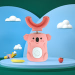 Spazzolino elettrico per bocca per bambini Spazzolino elettrico sonico intelligente a forma di U