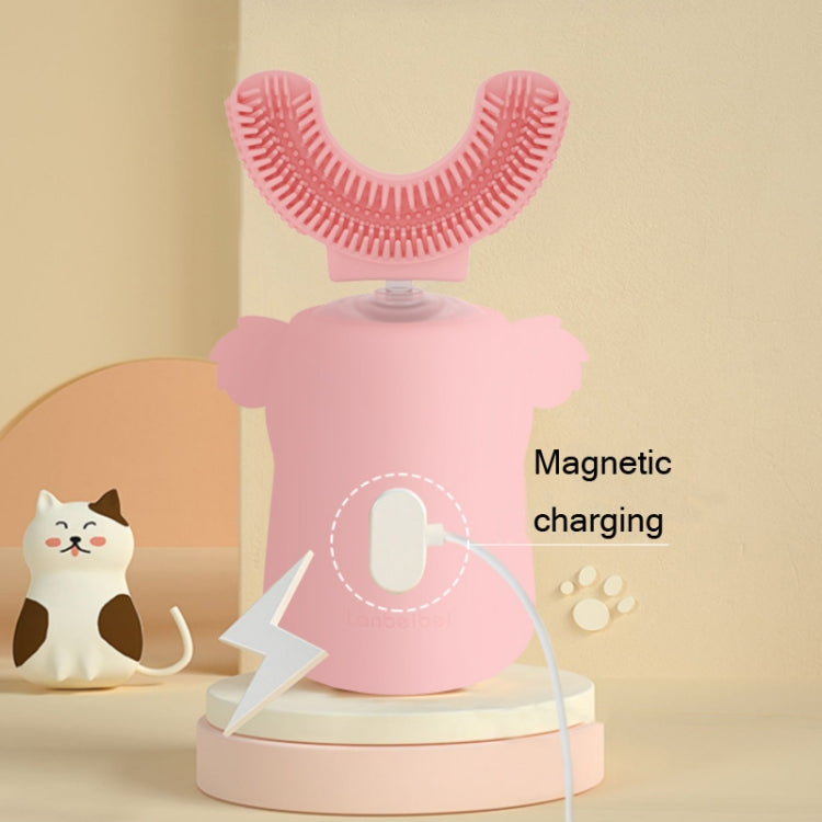 Spazzolino elettrico per bocca per bambini Spazzolino elettrico sonico intelligente a forma di U