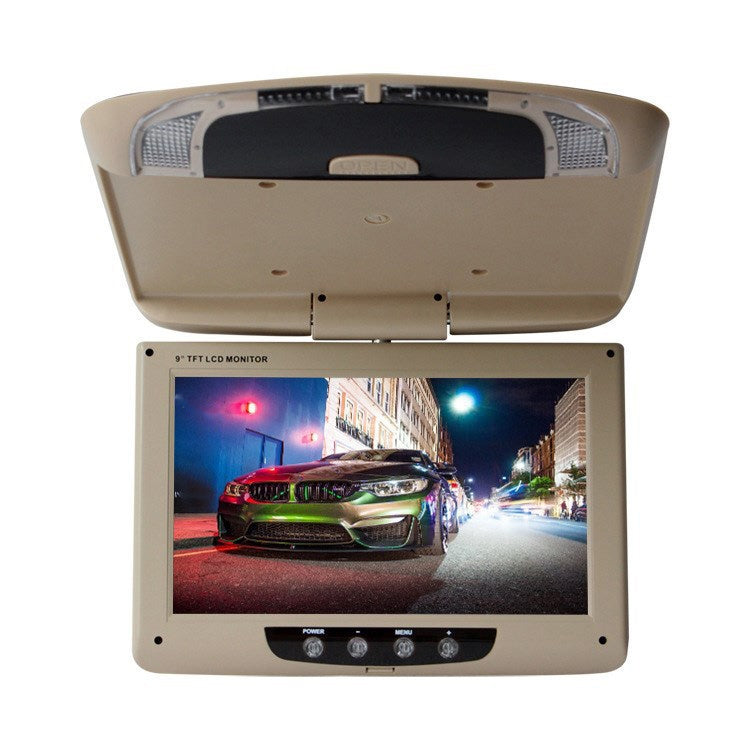 Display da soffitto per auto con display per retromarcia per auto HD da 9 pollici, 9 inch (Black), 9 inch (Beige), 9 inch