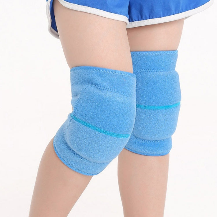 2 paia di ginocchiere ispessite in spugna per bambini, equipaggiamento protettivo anticaduta per danza sportiva, S (Black), M (Black), S (Sky Blue), M (Sky Blue), S (Rose Red), M  (Rose Red)