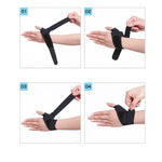 2 pezzi di pallavolo, badminton, guaina tendine, polsino, distorsione al polso sottile, copertura per pollice, M（Left Hand）, M（Right Hand）, L（Left Hand）, L（Right Hand）