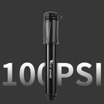 Pompa ad alta pressione per bicicletta West Biking Mini gonfiatore portatile da basket con tubo flessibile, Basketball Inflator With Hose(Black)