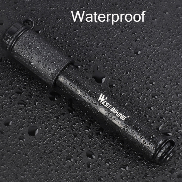 Pompa ad alta pressione per bicicletta West Biking Mini gonfiatore portatile da basket con tubo flessibile, Basketball Inflator With Hose(Black)