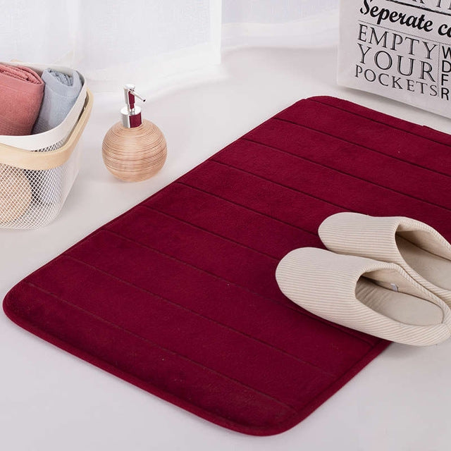 Tappeto antiscivolo per assorbimento d'acqua, tappetino da bagno, shaggy, in memory foam, per porta della cucina, 40X60CM, 50X80CM, 50X90CM