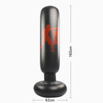 Fitness verticale gonfiabile sacco da boxe colonna tumbler sacco da boxe colonna catarsi, altezza: 1,6 m, 1.6m Letter Pattern