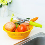 Coltello per sbucciare tipo di stoccaggio da 4 pezzi con contenitore per pialla Coltello per sbucciare frutta domestica Pelapatate multifunzionale, 4 PCS
