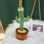 Bambola regalo per le vacanze con canto di cactus danzante elettrico per bambini, No Battery