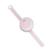 G3 Ventilatore per orologio senza foglie con mini specchio USB portatile per bambini all'aperto, Mirror(White), Mirror(Pink), Mirror(Green)