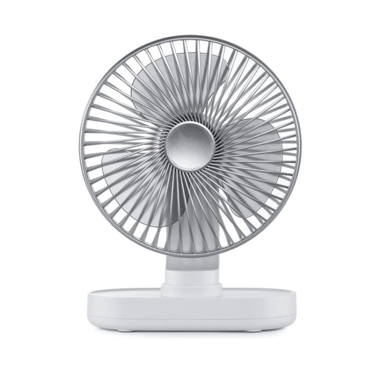 D77 Desktop Automatic Shaking hHead Fan Muto Ventilatore USB portatile per dormitorio per ufficio domestico, Ivory, Rose Pink