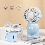 Mini ventilatore da tavolo USB con luce notturna 2 pezzi