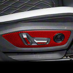Set di 6 adesivi per la finitura del pannello di regolazione per Audi A5 / A5L / S5 Avant / A5 Berlina / A6 Avant / A6L