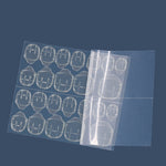 100 fogli di colla gelatina per unghie pellicola adesiva bifacciale adesivo per unghie con colla gialla, 12 Stickers/sheet Regular 0.5mm Thick, 12 Stickers/sheet Ultra-thin 0.3mm Thick, 12 Stickers/sheet  Medium 0.4mm Thick                             ...