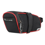 WEST BIKING Borsa da sella impermeabile per bicicletta Borsa da sella per attrezzatura per mountain bike, Small (Black Red), Small (Black Gray), Large (Black Red), Large (Black Gray)