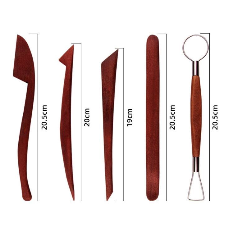 23 in 1 set di strumenti per argilla in plastica per argilla in legno Set combinato per intaglio multifunzionale, Pottery Clay Tool Set