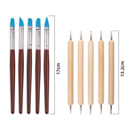 23 in 1 set di strumenti per argilla in plastica per argilla in legno Set combinato per intaglio multifunzionale, Pottery Clay Tool Set