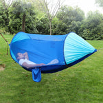 Amaca anti-zanzara automatica ad apertura rapida antiribaltamento Amaca doppia anti-zanzare da campeggio all'aperto, dimensioni: 290x140 cm, 290x140cm Green, 290x140cm Blue, 290x140cm Yellow