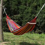 Altalena per amaca da esterno con prevenzione del ribaltamento del campo dell'amaca in tela spessa, 260x80 No Stick Single (Red Stripe), 260x80  Non-stick Single (Blue Stripes ), 260x100 No Stick (Red Stripes), 260x100 No Stick (Blue Stripes)          ...