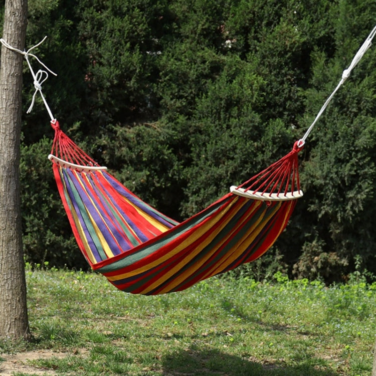 Altalena per amaca da esterno con prevenzione del ribaltamento del campo dell'amaca in tela spessa, 260x80 No Stick Single (Red Stripe), 260x80  Non-stick Single (Blue Stripes ), 260x100 No Stick (Red Stripes), 260x100 No Stick (Blue Stripes)          ...