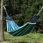 Altalena per amaca da esterno con prevenzione del ribaltamento del campo dell'amaca in tela spessa, 260x80 No Stick Single (Red Stripe), 260x80  Non-stick Single (Blue Stripes ), 260x100 No Stick (Red Stripes), 260x100 No Stick (Blue Stripes)          ...
