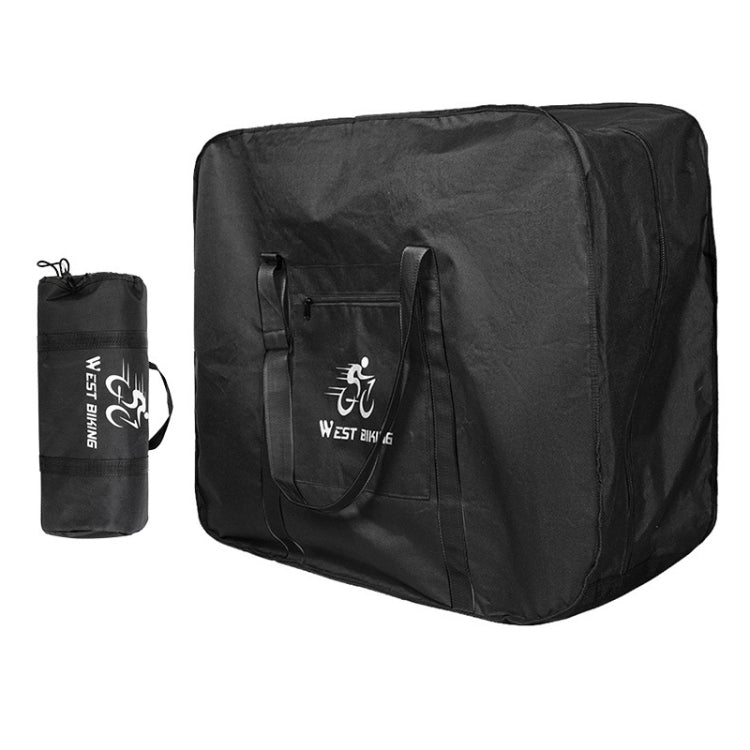 WEST BIKING Borsa per bicicletta pieghevole Borsa per bicicletta, Small （Black）, Small （Green）, Large （Black）, Large （Green）