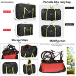 WEST BIKING Borsa per bicicletta pieghevole Borsa per bicicletta, Small （Black）, Small （Green）, Large （Black）, Large （Green）