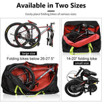 WEST BIKING Borsa per bicicletta pieghevole Borsa per bicicletta, Small （Black）, Small （Green）, Large （Black）, Large （Green）