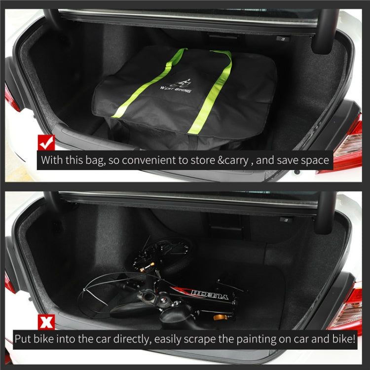 WEST BIKING Borsa per bicicletta pieghevole Borsa per bicicletta, Small （Black）, Small （Green）, Large （Black）, Large （Green）