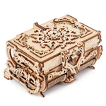 Macchinari in legno Scatola antica Regalo fai-da-te Ingranaggio rotante Modello 3D Assemblaggio Puzzle Giocattolo educativo, Wooden Machinery Antique Box