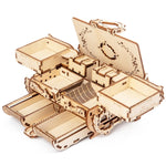 Macchinari in legno Scatola antica Regalo fai-da-te Ingranaggio rotante Modello 3D Assemblaggio Puzzle Giocattolo educativo, Wooden Machinery Antique Box