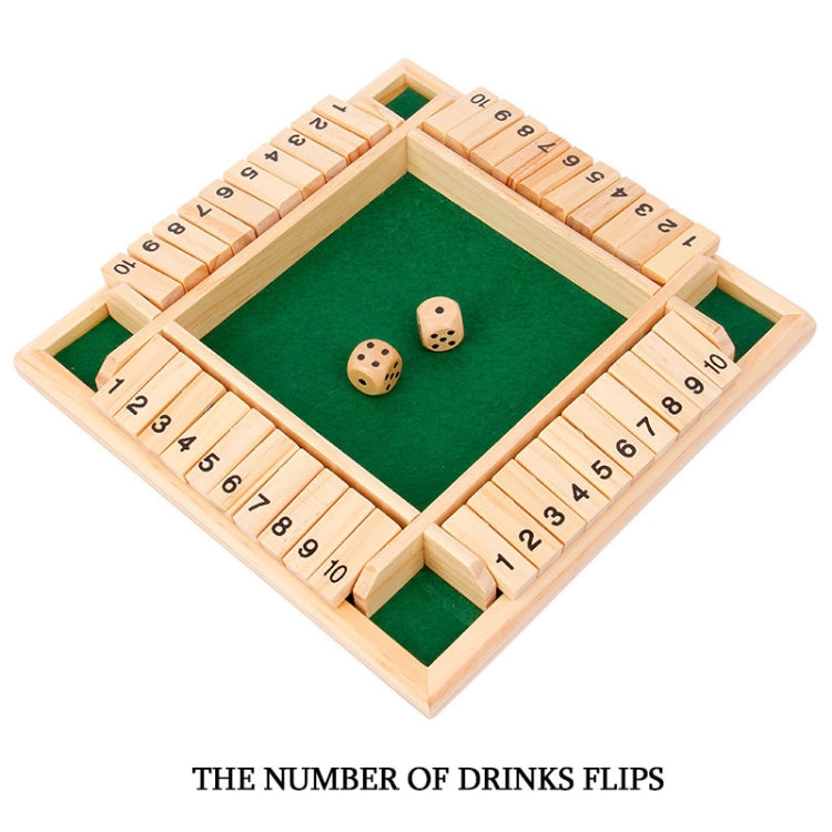 Gioco da tavolo educativo in legno a quattro lati