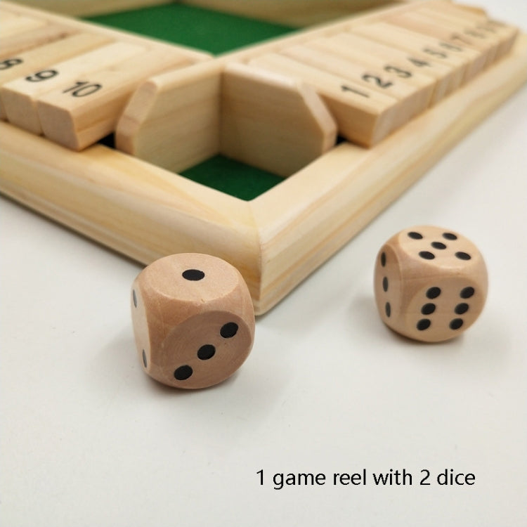 Gioco da tavolo educativo in legno a quattro lati