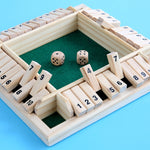 Gioco da tavolo educativo in legno a quattro lati