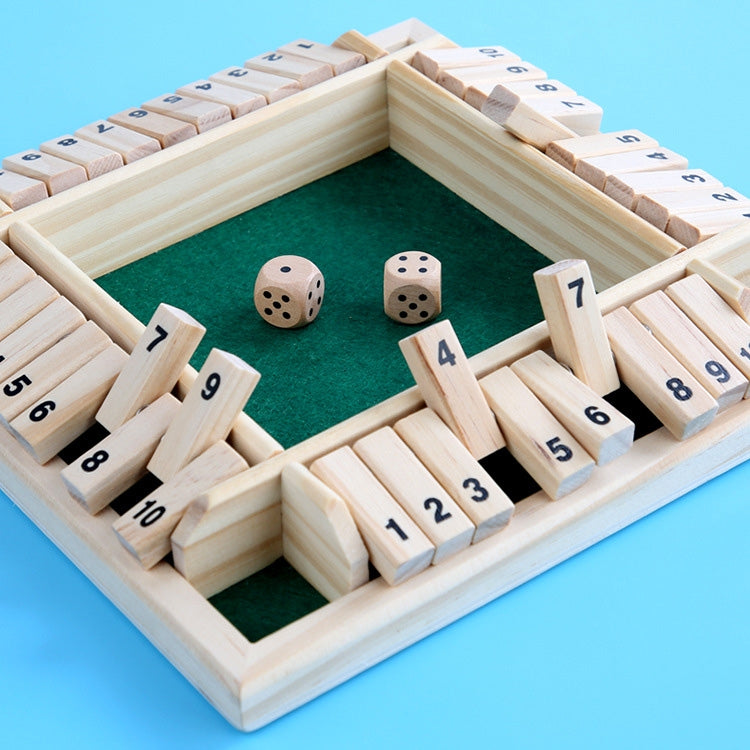 Gioco da tavolo educativo in legno a quattro lati