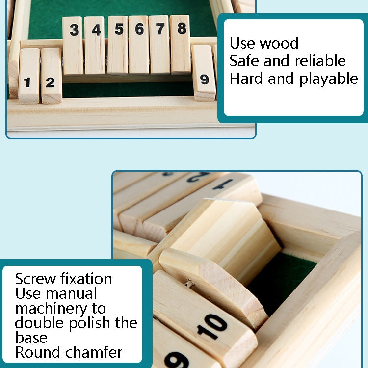 Gioco da tavolo educativo in legno a quattro lati