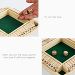 Gioco da tavolo educativo in legno a quattro lati