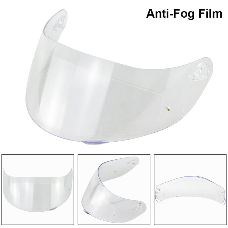Adesivo per obiettivo con pellicola antiappannamento trasparente per casco con borchie modello K1 K3sv K5, 31.5x9.8cm