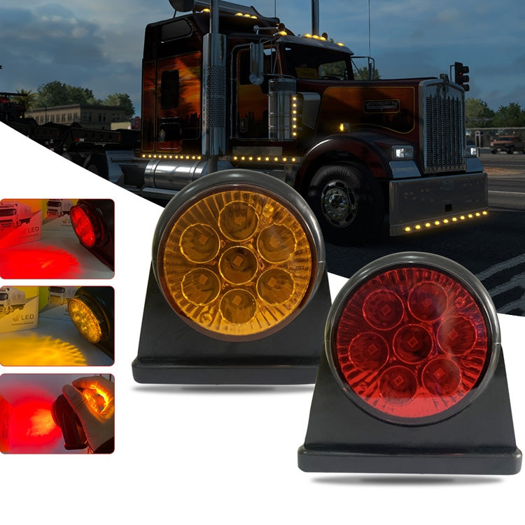Fanale posteriore laterale per rimorchio con luce laterale bicolore per camion 12 / 24V 2000-4000K 14 LED, 14 LEDs