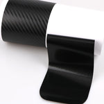5 Set Soglia per auto Adesivo in fibra di carbonio Striscia antigraffio per portiera per auto Pellicola anti-calcio Striscia protettiva per soglia, 4 PCS / Set 3D Black, 4 PCS / Set 4D Black