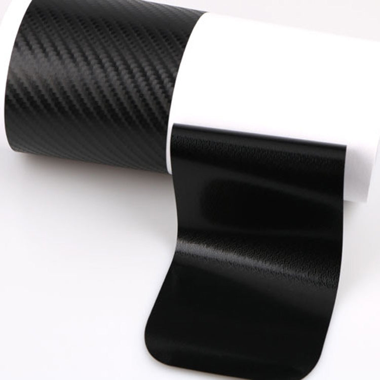 5 Set Soglia per auto Adesivo in fibra di carbonio Striscia antigraffio per portiera per auto Pellicola anti-calcio Striscia protettiva per soglia, 4 PCS / Set 3D Black, 4 PCS / Set 4D Black