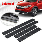 5 Set Soglia per auto Adesivo in fibra di carbonio Striscia antigraffio per portiera per auto Pellicola anti-calcio Striscia protettiva per soglia, 4 PCS / Set 3D Black, 4 PCS / Set 4D Black