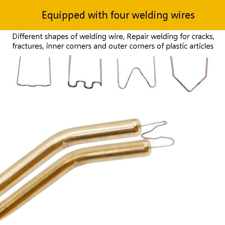 Artefatto per unghie di saldatura di plastica della saldatrice per riparazione di crepe nel paraurti dell'auto H50,, UK Plug(Yellow), US Plug(Yellow), AU Plug(Yellow), EU Plug(Yellow), UK Plug(Red), US Plug(Red), AU Plug(Red), EU Plug(Red), UK Plug(Blu...