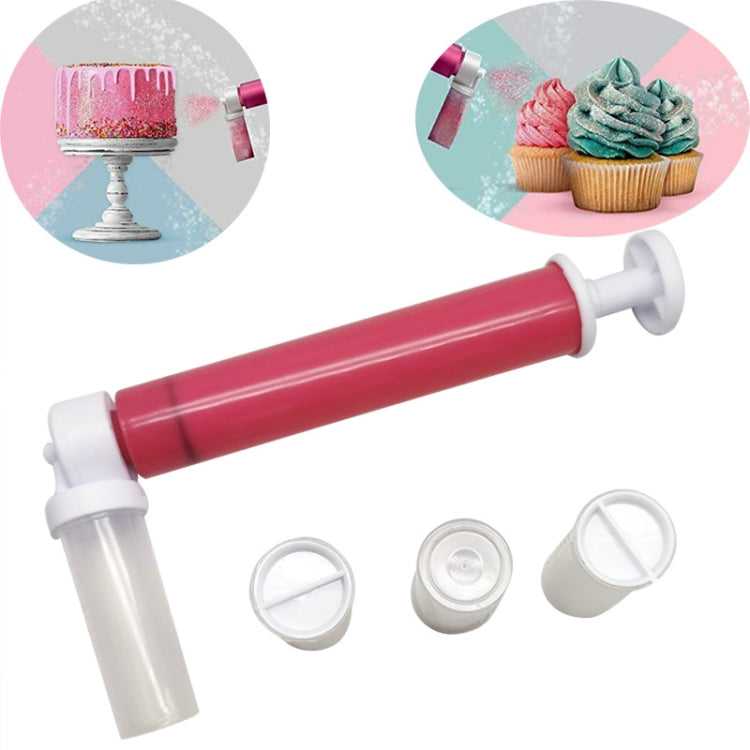 Set 2 pezzi spray decorazione torte in plastica