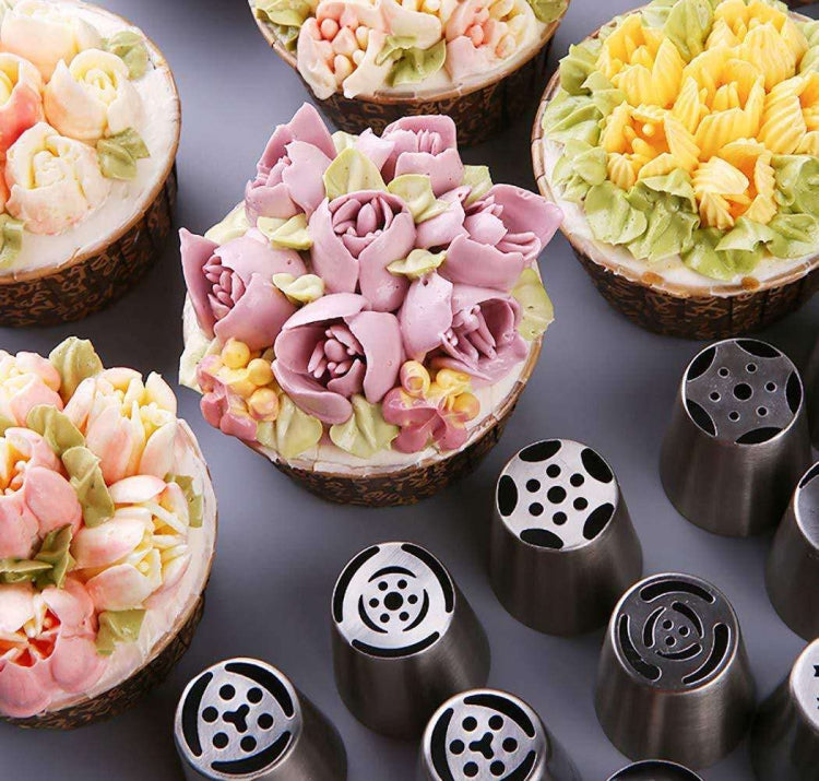 2 set 27 in 1 per decorare la bocca Set senza cuciture per spremere la bocca, 27 PCS/Set