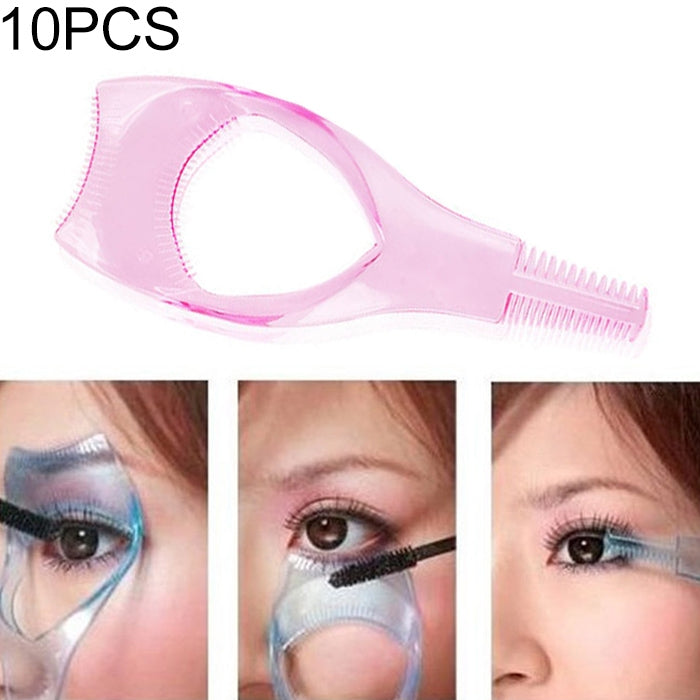 10 pezzi BearPaw trucco pratico mascara applicatore per ciglia pettine per ciglia carta per ciglia tre in uno prodotti per la pulizia di bellezza cristallo 3D