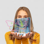 Tavolo da disegno fluorescente 3D luminoso per bambini